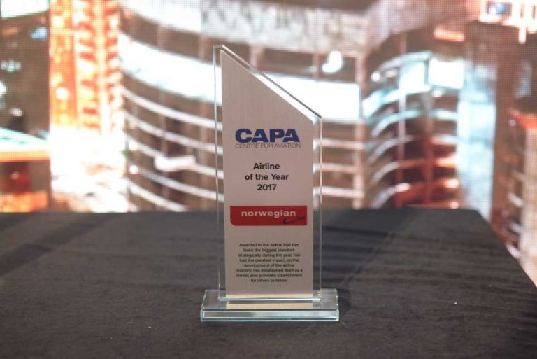 CAPA - Airline of the year trophy
